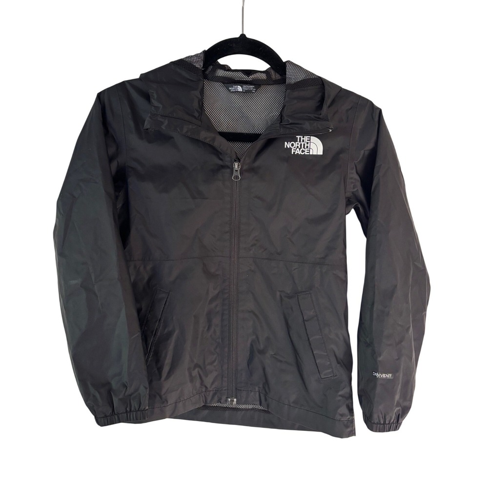 The North Face Youth Resolve Reflective Jacket Black Unisex‎ Size S 7/8 DryVent